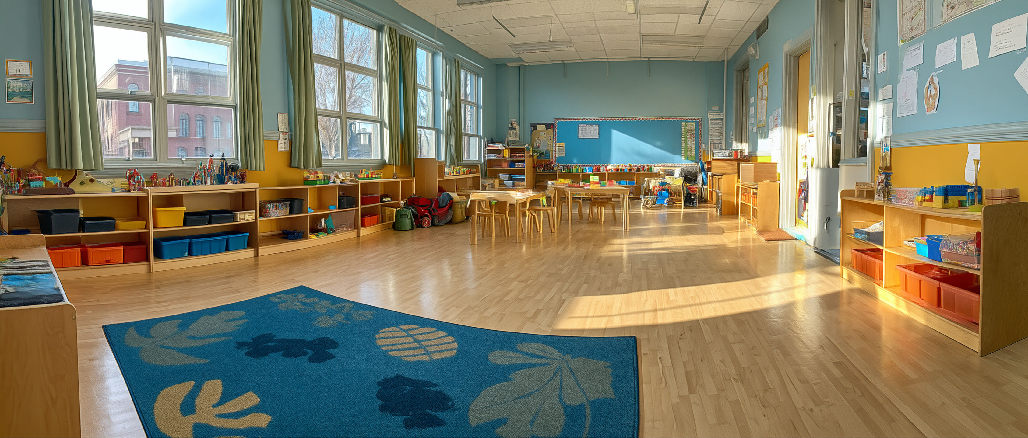 A bright, welcoming preschool classroom